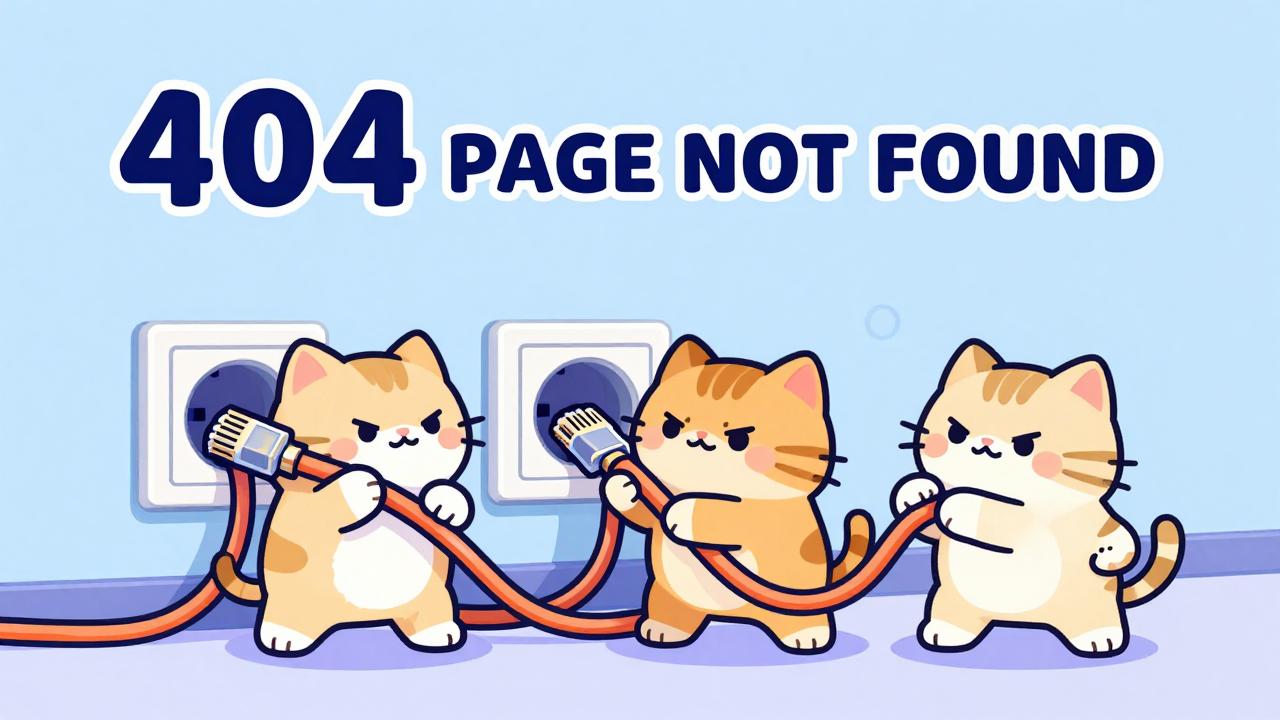 Cats pulling out network cables